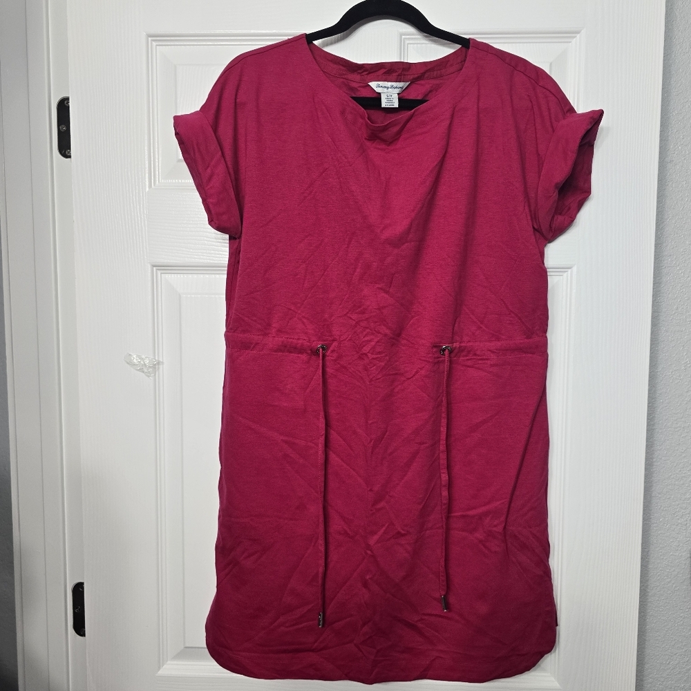 Tommy Bahama Fuchsia Short Sleeve Dress Size Small.Short Length